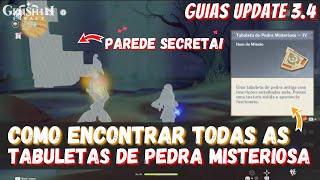 Como Encontrar Todas Tabuleta de Pedra Misteriosa no Novo Mapa do Deserto GENSHIN IMPACT 34 [upl. by Ellemrac578]