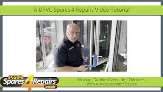 Measure Double Glazed Unit Thickness With A Measurement Device [upl. by Ardnek]