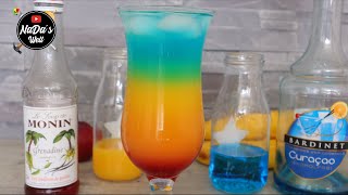 Rainbow Cocktail ohne Alkohol  Regenbogen Cocktail ganz einfach selber machen  NaDas Welt Rezepte [upl. by Ordnas]