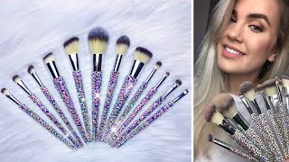 OMG Blinged Brushes Review  GIVEAWAY  Paige Koren [upl. by Mattah]