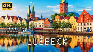 Luebeck Germany 🇩🇪  4K Drone Footage \ Lübeck [upl. by Natfa226]