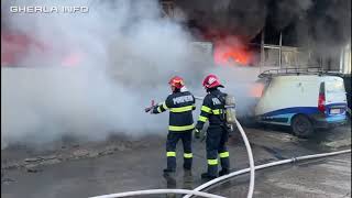 Incendiu Cluj hală și case 28 07 2023 [upl. by Estella]