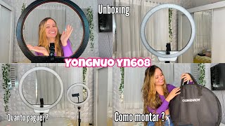 Ring light YONGNUO YN608  Review completa [upl. by Aisela194]