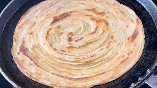 Easy and Simple Lachha Paratha Recipe Multi Layered Lachha Paratha with Chakki Ata Paratha Recipe [upl. by Fairfax]