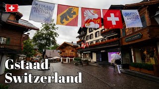 🇨🇭 Gstaad Switzerland Walking tour through the Luxurious Village for worlds Celebrity [upl. by Arola]