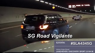 3nov2024 mce SLA4345G land rover discovery sport changing lane without due care [upl. by Zakaria]