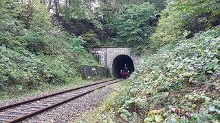 Die quotWaldbrölquot bei der Ausfahrt aus dem Meinerzhagener Tunnel 22102023 [upl. by Benil388]