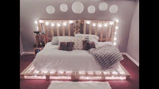 افكار جديده  طريقه عمل سرير من الخشب New ideas how to make a bed made of wood [upl. by Gwen]