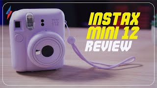 Instax Mini 12 Review Cute and well designed [upl. by Ynohtnaluap]