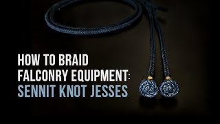 How To Braid Falconry Equipment Sennit Knot Jesses [upl. by Ateekahs]