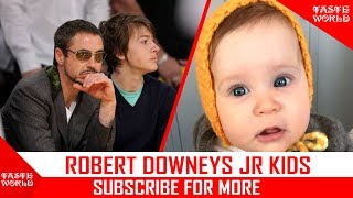 IRON MAN IN REAL LIFE 👦 ROBERT DOWNEY JR KIDS  2018 AVENGERS INFINITY WAR [upl. by Clance]