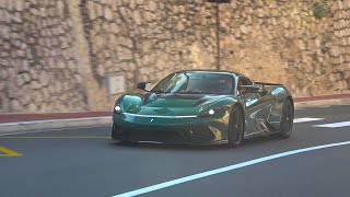 Pininfarina Battista driving in Monaco [upl. by Tomkiel241]