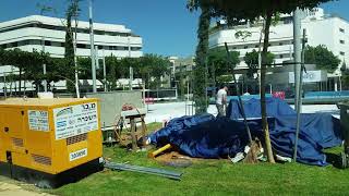 Dizengoff Square Tel Aviv renovation update 1892018 [upl. by Aikkan]