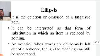 Cohesive Devices  Substitution and Ellipsis [upl. by Stoddard]