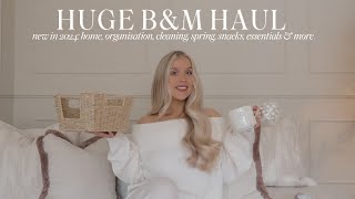 NEW IN BampM HAUL 2024  spring home decor easter organisation cleaning snacks amp essentials [upl. by Alecia]