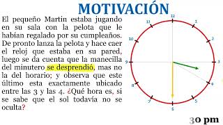 S14 RM I  Cronometría II ángulo que forman las manecillas ABC [upl. by Codi]