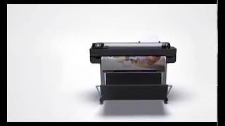 HP DesignJet T520 24quot A1 amp 36quot A0 Plotter [upl. by Oicnoel]