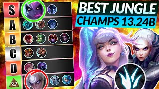 NEW JUNGLE Champions TIER LIST Best Champs to MAIN  LoL 1324b Meta Guide [upl. by Nylesaj107]