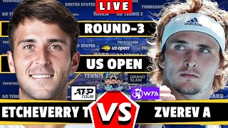 🔴LIVE Zverev A vs Etcheverry T • US Open 2024 round3 Zverev Etcheverry tennis atp usopen [upl. by Nagel135]