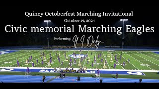 20241019 •Civic Memorial Marching Eagles •Quincy Octoberfest Marching Invitational [upl. by Ariella]