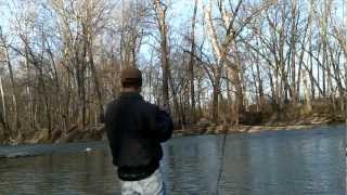 Great Miami River Pike Fishing in Feb [upl. by Cosette]