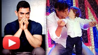 Aamir Khan Taunts Shahrukh Khan About Abram Khan [upl. by Ahsaetal]