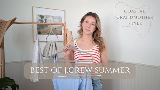 JCrew SpringSummer Haul 2023  JCrew Petite Outfits amp Coastal Grandmother Style [upl. by Demahom240]