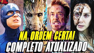 A ORDEM CRONOLOGICA CORRETA PARA ASSISTIR OS FILMES E SERIES DA MARVEL ATUALIZADO ATÉ O FIM FASE 4 [upl. by Aiouqahs]