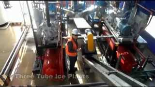 Tube ice plant with ice storage ice movement and ice packing [upl. by Schlessinger]