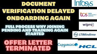 Onboarding delay reason Documents verification Rejection layoffs delaylayoffs [upl. by Eelak]