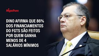 Dino afirma que 86 dos financiamentos do FGTS são feitos por quem ganha menos de 4 salários mínimos [upl. by Chrisy261]