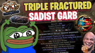 CRAFTING A GG TRIPLE FRACTURED SADIST GARB   Path of Exile Necropolis 324 [upl. by Amin]