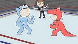 iHasCupquake GANG BEASTS  Animated Short [upl. by Pernick]