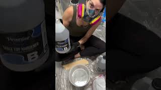 25 Hour Epoxy Countertop Pour 😳 [upl. by Aineval]