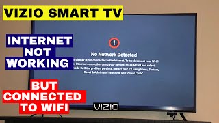 How to Fix VIZIO Smart TV No network Detected But Connected to WiFi   Not Connecting to WiFi [upl. by Aisha]