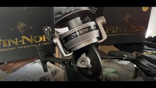 Unboxing FINNOR Offshore Spinning 10500 Mitchell Full Runner MX8 9000 [upl. by Bartie515]