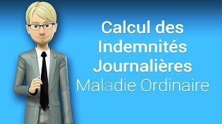 Calcul des indemnités journalières pour la maladie ordinaire ORION Contrôle médical employeur [upl. by Assyral4]