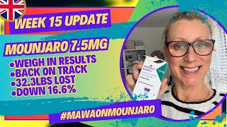 WEEK 15 UPDATE a great loss this week  back on track  over 32lbs lost so far mawaonmounjaro [upl. by Acinad]