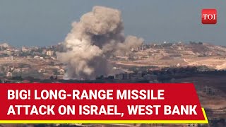 LongRange Missiles Hit Israel Tel Aviv Haifa West Bank Settlements Under Attack  Hezbollah [upl. by Nivre391]