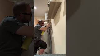 Leaking unvented cylinder dripping tundish plumber centralheating plumbing boiler boilerroom [upl. by Aileduab971]