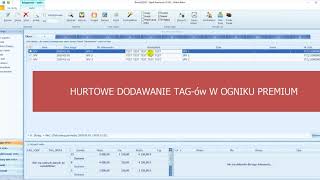 OGNIK PREMIUM  JPK V7  dodawanie tagów w buforze zapisów do wielu dokumentów jednocześnie [upl. by Uy]
