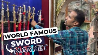 Weapons Market India  Indian Sword Market in Jodhpurतलवारदेशी कटार तीरधनुषभाले लोहे की पोशाक [upl. by Yalahs429]