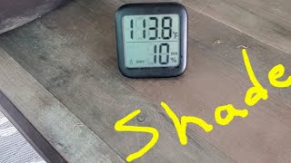 Heat in Quartzsite Shade vs direct sun [upl. by Augustus]