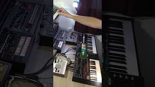 JD800  Solina  Volca Drum  MC101  SH01A synthwave synth synthesizer vintagesynth music [upl. by Ahsemrac]