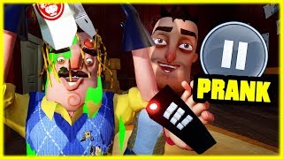 PAUSE CHALLENGE Prank  Hello Neighbor Mod [upl. by Nwahsel714]