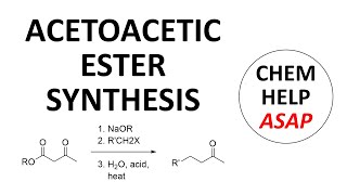 acetoacetic ester synthesis [upl. by Zimmer121]