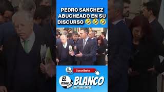 PEDRO SANCHEZ ABUCHEADO EN SU DISCURSO shorts pedrosanchez vox abascal diadelaconstitucion [upl. by Shaffer588]