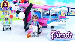 Lego Friends Heartlake City Airplane Tour Build Review Silly Play [upl. by Anisamot]