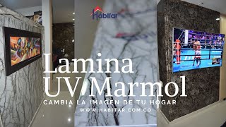 COMO INSTALAR LAMINAS DE UV MARMOL [upl. by Ened]