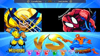 Marvel Super Heroes FT5 Carnificina Wolverine vs LeoCardilo SpiderMan [upl. by Betteann]